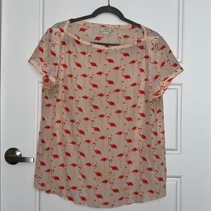 Kate Spade flamingo top